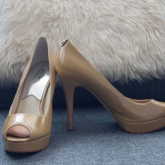 Michael Kors Platform Peeptoe Heels size 9 - Picture 6 of 12